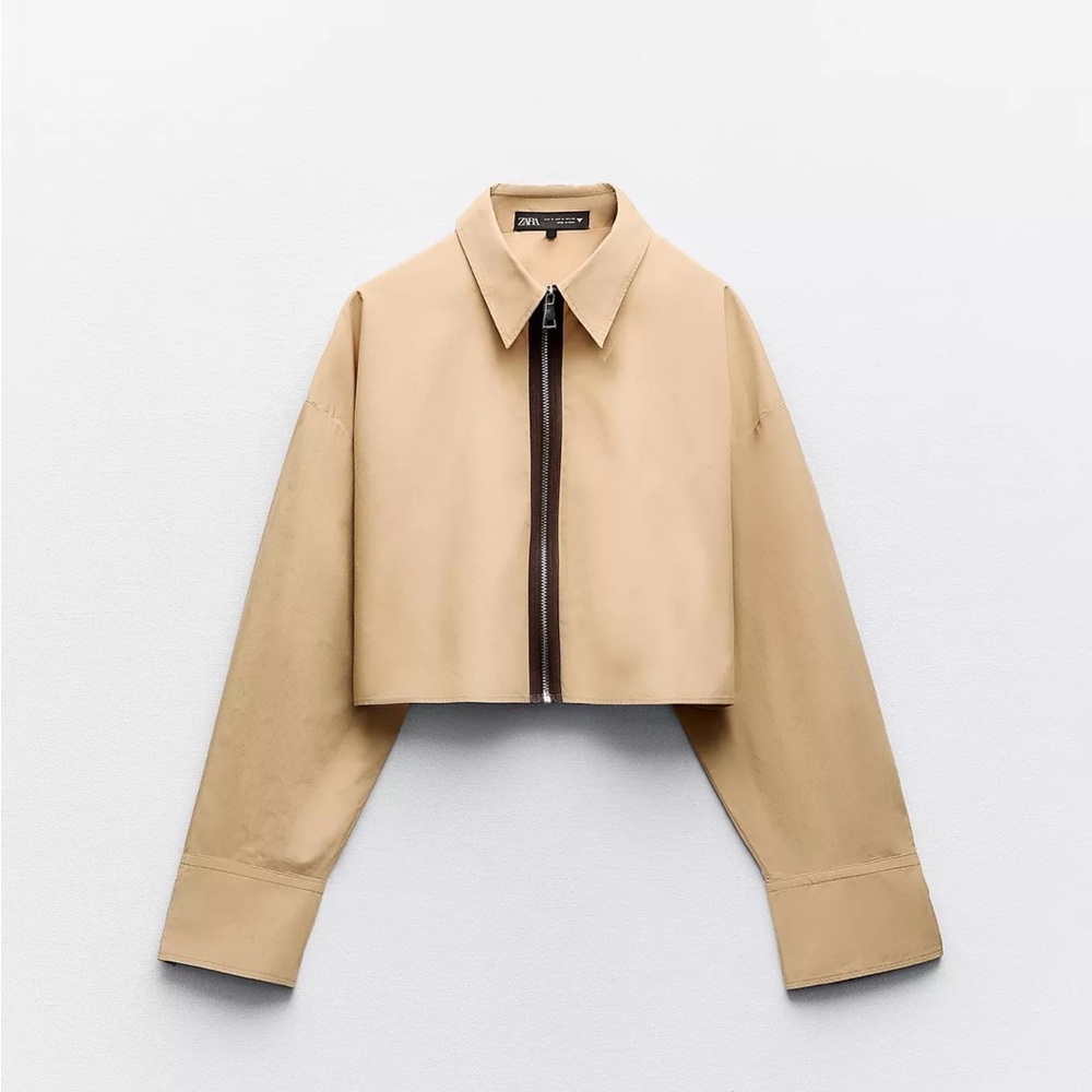 NWT Zara Zipper Top